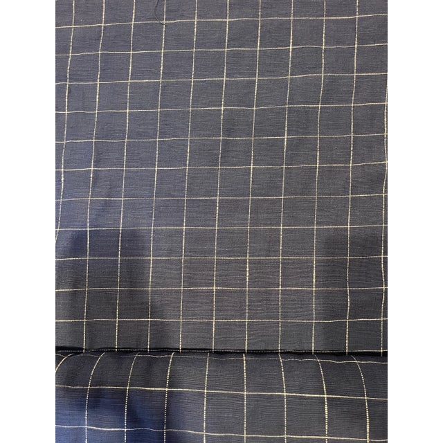 Blue Schumacher Marietta Indigo 76770 Indoor Upholstery Fabric For Sale - Image 8 of 10