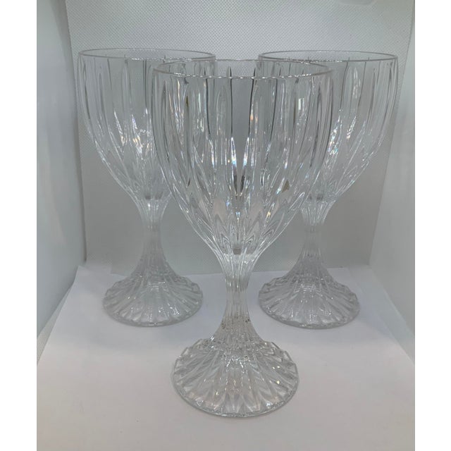 Vintage Mikasa Park Lane Crystal Wine Glasses Set of 3 Chairish