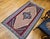 Persian Vintage Persian Senneh Kilim Area Rug, Handwoven Wool, Floral Pattern, Ivory & Blue, 3x6 For Sale - Image 3 of 15