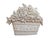 English English Country Basket of Flowers Welcome Sign Plaque For Sale - Image 3 of 6