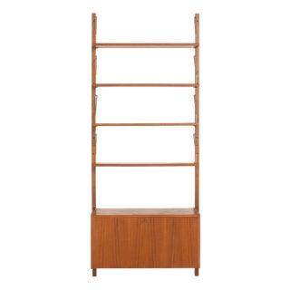 Vinyl Records Teak Wall Unit, 1960s For Sale