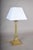 Brass Corinthian Column Table Lamp with Pleated Shade, 1930s For Sale - Image 10 of 13