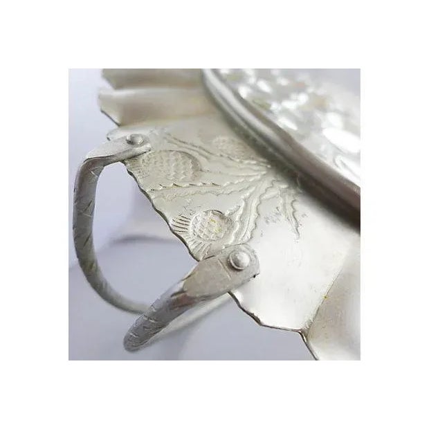 Vintage Glass & Aluminum Basket For Sale In New York - Image 6 of 7