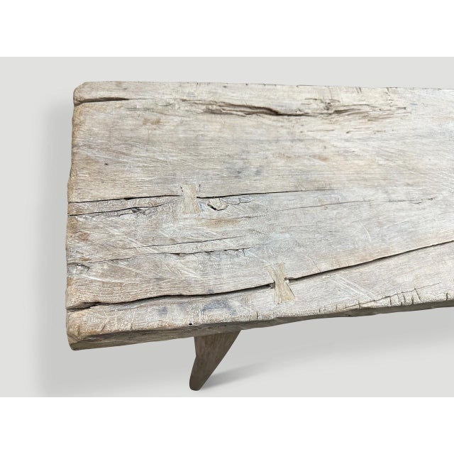 Andrianna Shamaris Long St. Barts Teak Wood Console Table For Sale - Image 11 of 18
