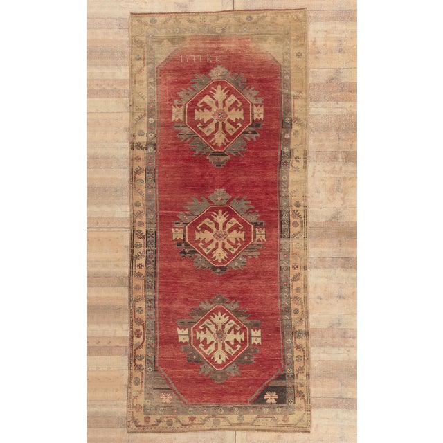 Vintage Turkish Oushak Rug, 05'03 X 12'00 For Sale - Image 10 of 10