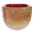 Vintage Seguso Vetri d'Arte Murano Flavio Poli 1939 Red Pulegoso Gold Flecks Italian Art Deco Glass Dish Bowl For Sale