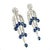 Contemporary Sapphire and Diamond Chandelier Earrings, 18k, Pair For Sale - Image 3 of 4