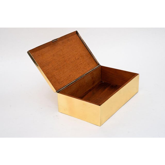 Jugendstil Brass Jewelry Box, Vienna, 1908 For Sale - Image 6 of 12