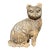 Late 20th Century Folk Art Carved Wooden Cat Sculpture For Sale