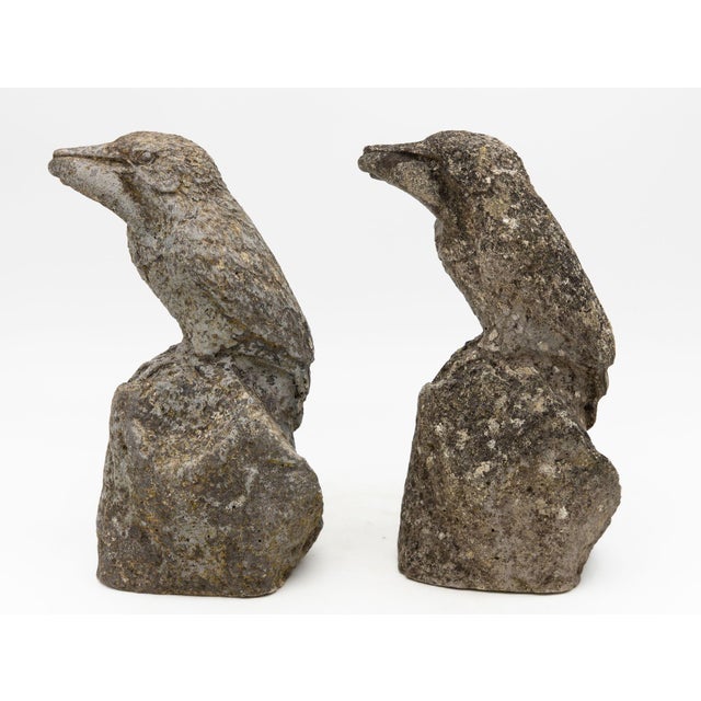 Reconstituted Stone Raven, English Mid 20th C. For Sale - Image 14 of 18