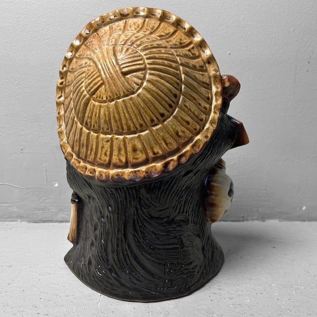 Brown Vintage Tanuki Statue, Shigaraki, Japan, 1980s For Sale - Image 8 of 10
