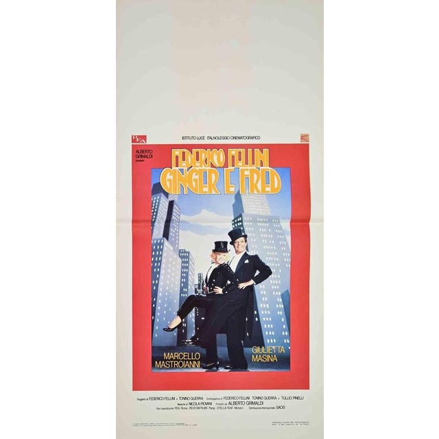 Vintage Poster realized in 1986. This striking Italian poster was created for Federico Fellini’s 1986 satirical comedy...