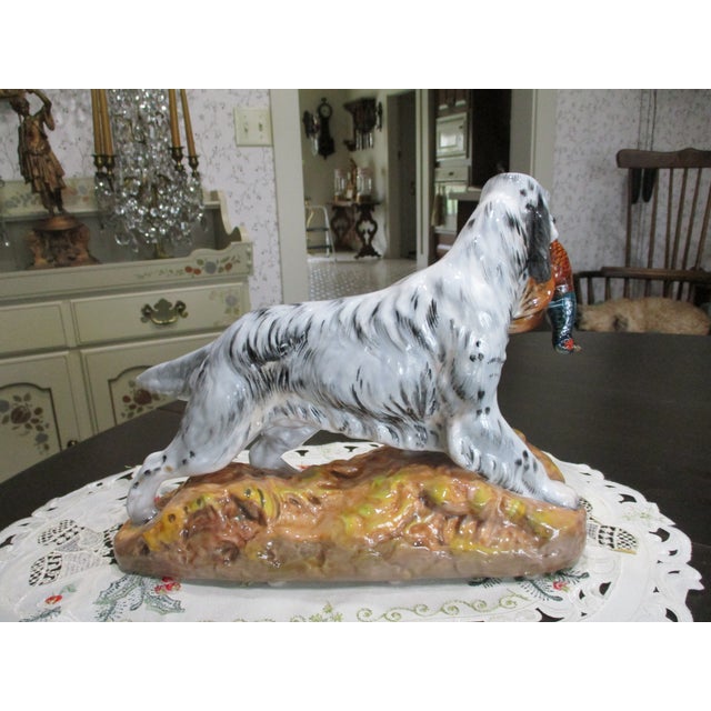 1970s Large Royal Doulton Hy 2522 Hunting Dog English Setter W/ Pheasant Vintage Signed Intial Hy For Sale In South Bend - Image 6 of 10