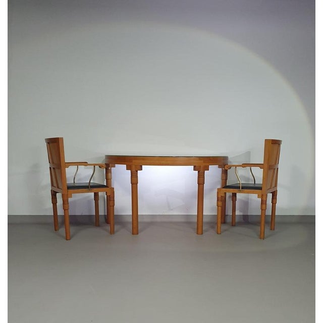Console Table and Chairs by Charles Vandenhove, Set of 3 For Sale - Image 3 of 10