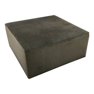 Dark Gray Ottoman For Sale