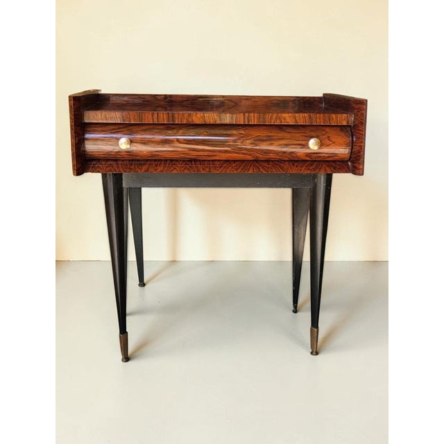 Vintage Rosewood Bedside Table, 1960s For Sale - Image 10 of 13