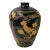 Chinese Ware Black Brown Glaze Ceramic Bird Vase Display Art For Sale
