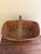 Wood Antique Early 20th Century American Splint Oak Gathering Basket For Sale - Image 7 of 8
