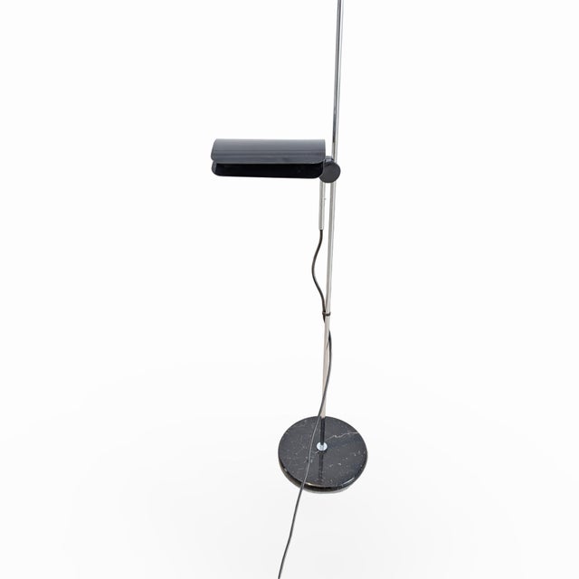 Black Mid-Century Floor Lamp in Marble by Bruno Gecchelin for Skipper and Pollux For Sale - Image 8 of 11