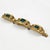 Mid-Century Modern French Designer Willy Gilt Bronze, Green Enamel Link Bracelet For Sale - Image 3 of 8