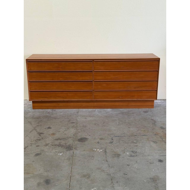 1960s Westnofa Teak Dresser - Mid-Century Modern Wooden Lowboy - Scandinavian Vintage Storage For Sale - Image 10 of 12
