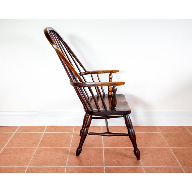 Antique Windsor Armchair, 1840s For Sale - Image 14 of 18