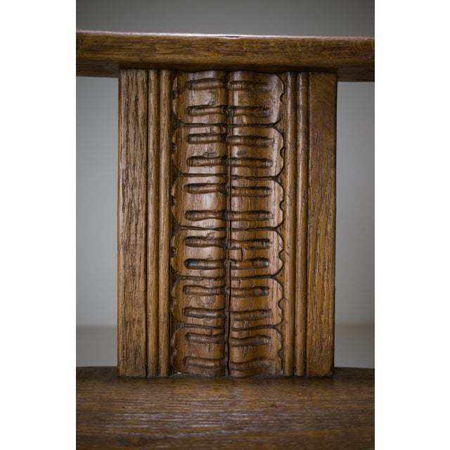 Oak Swivel Armchair, 1910s For Sale - Image 3 of 15