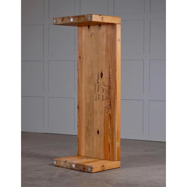 Brown Dining Table / Bench in Pine by Roland Wilhelmsson, Sweden, 1973 For Sale - Image 8 of 10