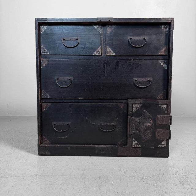 Japanese Tansu Storage Chest with Drawers, 1910s For Sale - Image 15 of 15