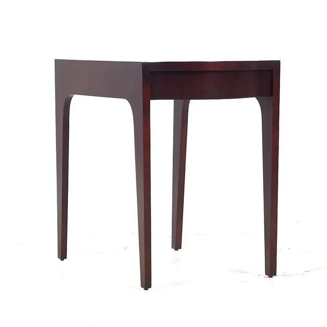Drexel Contemporary Walnut End Tables - Pair For Sale In Chicago - Image 6 of 11
