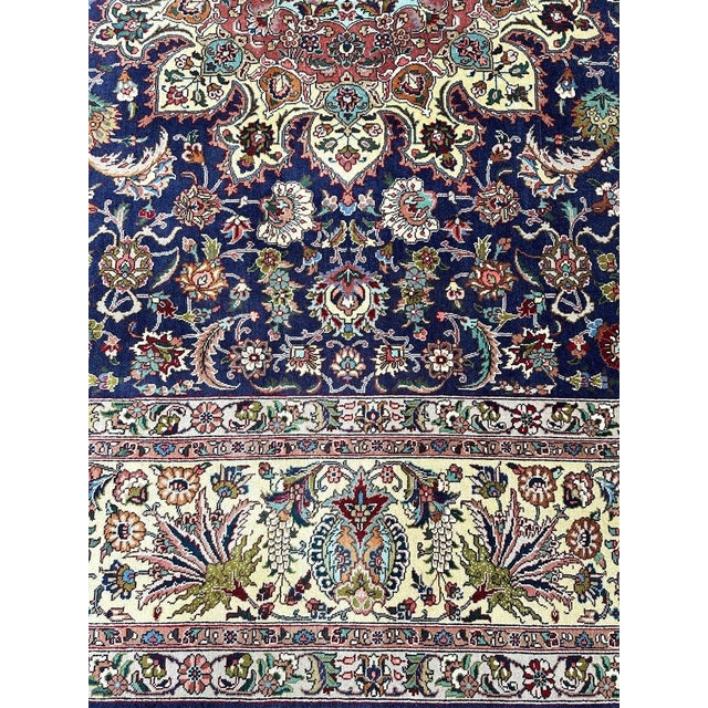 1970s Old Persian Tabriz Masterpiece Rug 8’2″ X 11’6″ For Sale - Image 9 of 12