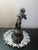 Metal 1950s Exquisite Art Nouveau France Solid Bronze Musical Cherub Angel Figurine For Sale - Image 7 of 7