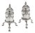 Antique French Silver Salt and Pepper Mills from Odiot, Paris, 1880s, Set of 4 For Sale