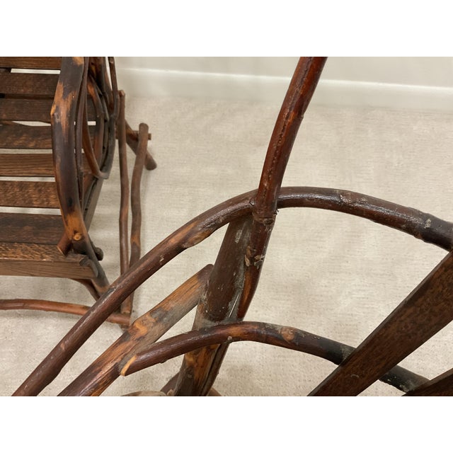 Vintage Wood Twig Dining Arm Chairs- Set of 6 For Sale In Boston - Image 6 of 8