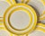 Metlock Pottery Vintage Yellow Striped Stoneware Plates Metlox Pottery- Set of 5 For Sale - Image 4 of 9