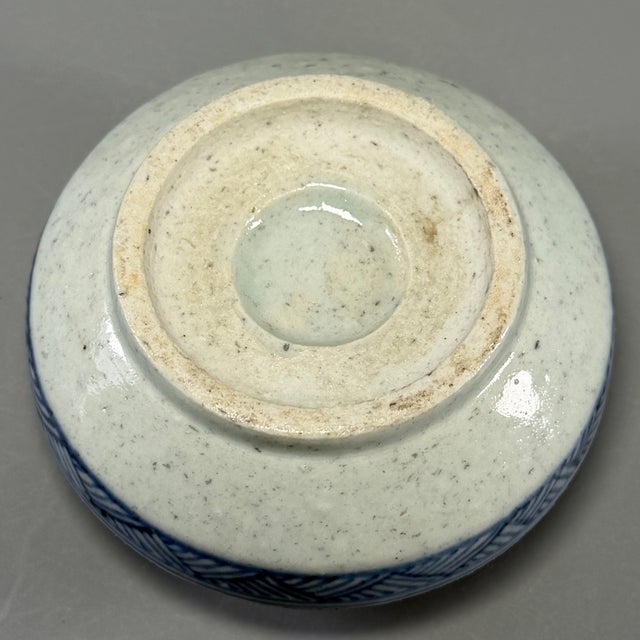 China Vintage Blue‑and‑White Porcelain Hollow‑Out Floral Incense Burner For Sale - Image 9 of 9
