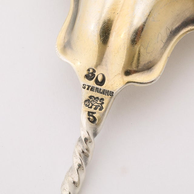 Arts & Crafts Movement Sterling Serving Spoon Signed Whiting Manufacturing For Sale - Image 9 of 9