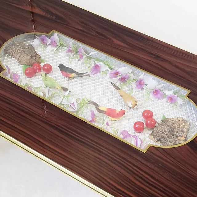 Vintage Coffee Table in Glass and Formica, 1960s For Sale - Image 10 of 11