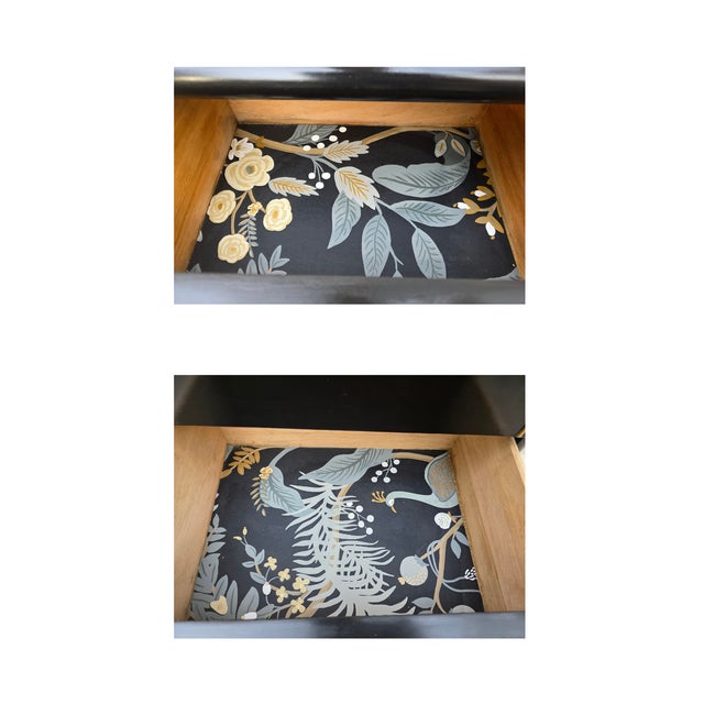 Pair of 1970s Lane Altavista "Espana" Nightstands - Black & Gold Hollywood Regency For Sale - Image 14 of 17