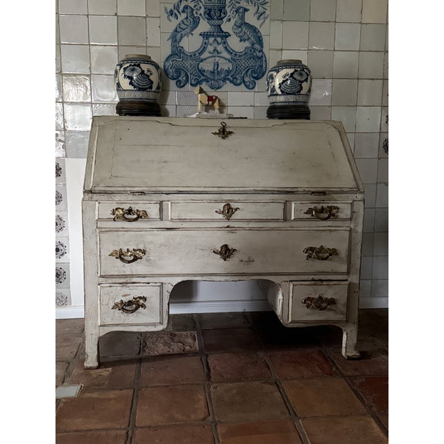 Wood Secretary in Oak, 1800s For Sale - Image 7 of 14