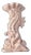 Hollywood Regency Tall Sculptural Ceramic Pink Seahorse Vase For Sale