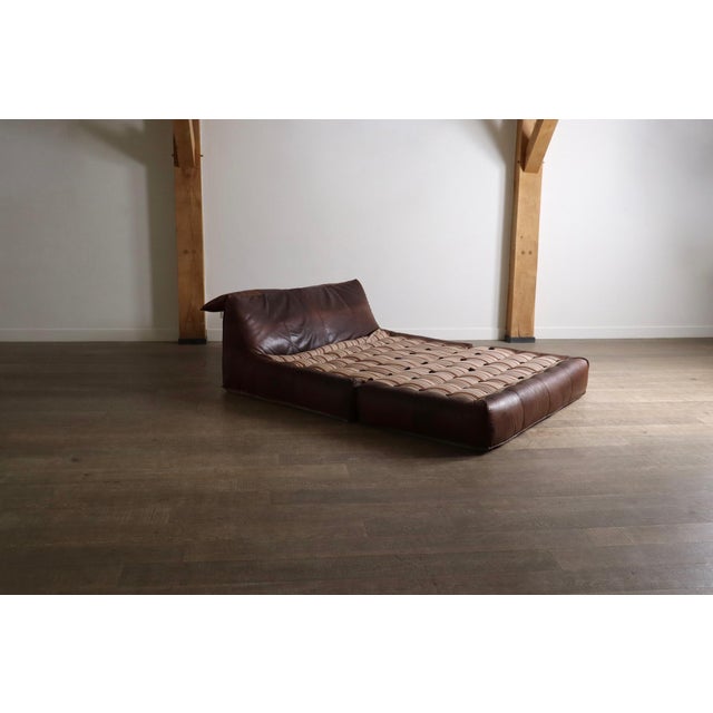 Le Bambole Bed in Buffalo Leather by Mario Bellini for B&B Italia, 1970s For Sale - Image 9 of 14