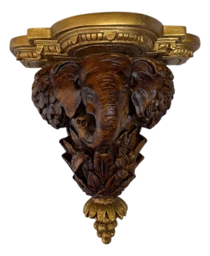 Vintage Elephant Decorative Wall Bracket
