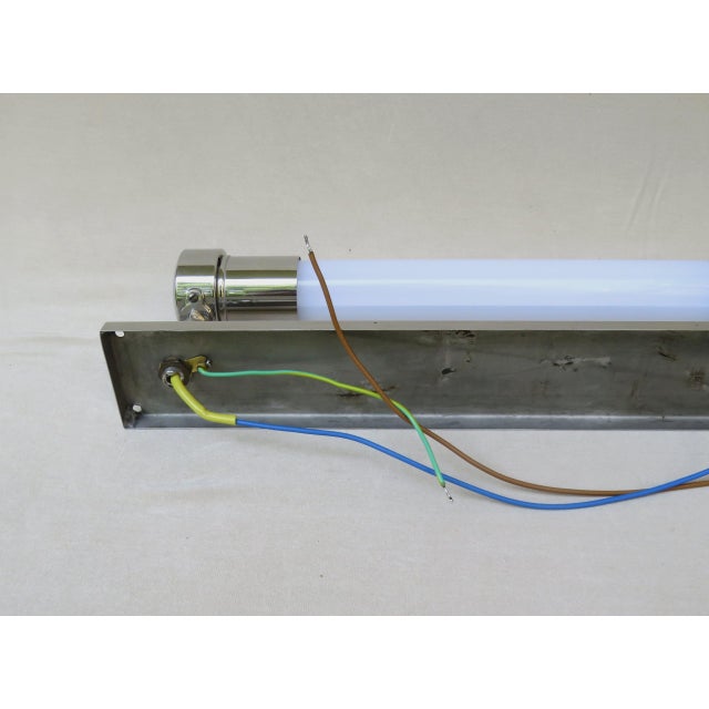 Bauhaus Machine Age Chrome-Plated Wall Lights with Festoon Bulbs, 1920s, Set of 2 For Sale - Image 14 of 16