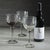 Modern Tuscan Handmade Etched Wine Goblet Glasses, Set of 4 For Sale - Image 3 of 6