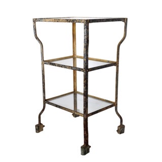 Vintage Industrial Side Table For Sale