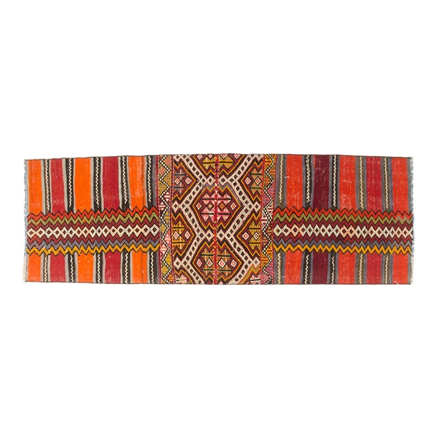 Oushak Ethnic Anatolian Wool Kilim For Sale