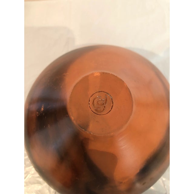 Late 20th Century Artist Signed Pottery Vase For Sale - Image 11 of 12
