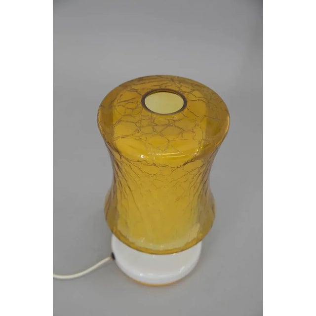 Glass Mid-Century Glass Table Lamp, 1970s For Sale - Image 7 of 10