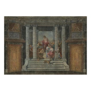 19th Century Decorative Panoramic Wallpaper For Sale